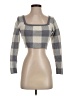 Altar'd State Checkered-gingham Gray Cardigan Size S - photo 1