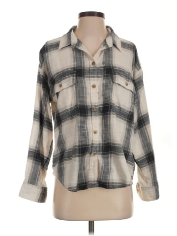 American Eagle Outfitters Long Sleeve Button-Down Shirt (view 1)