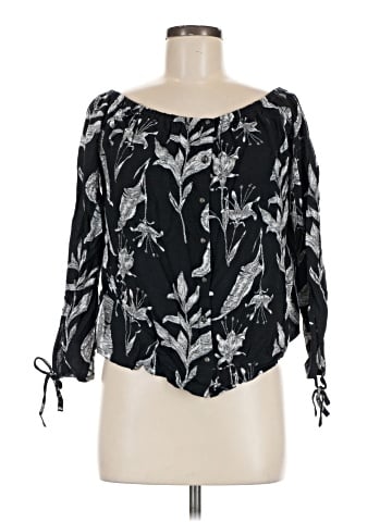 Roxy 3/4 Sleeve Blouse (view 1)