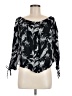 Roxy 100% Viscose Black 3/4 Sleeve Blouse Size M - photo 1