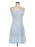 Lush Solid Blue Casual Dress Size M - photo 1