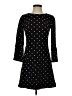 Ann Taylor LOFT Polka Dots Black Casual Dress Size 0 - photo 1