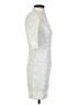 Alice + Olivia Metallic Silver Cocktail Dress Size 0 - photo 4