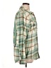 Hot Topic 100% Cotton Plaid Green Long Sleeve Button-Down Shirt Size XL - photo 4