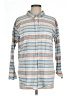 Panhandle 100% Cotton Stripes Blue Long Sleeve Button-Down Shirt Size L - photo 1