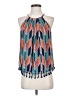 19 Cooper 100% Polyester Blue Sleeveless Blouse Size XS - photo 1