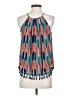 19 Cooper 100% Polyester Blue Sleeveless Blouse Size XS - photo 2