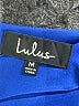 Lulus 100% Rayon Solid Blue Casual Dress Size M - photo 7