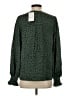 Assorted Brands 100% Polyester Polka Dots Green Long Sleeve Blouse Size S - photo 2