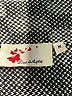 8 Red Butterflies 100% Acrylic Houndstooth Black Poncho Size M - photo 7
