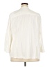 Basic Editions 100% Cotton Ivory 3/4 Sleeve Button-Down Shirt Size 3X - photo 2