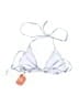 Cider Print Blue White Swimsuit Top Size XS - photo 2