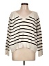 Old Navy Stripes Ivory Pullover Sweater Size L - photo 1