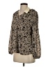 Dokotoo 100% Polyester Polka Dots Gray Long Sleeve Blouse Size S - photo 1