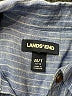 Lands' End Stripes Blue Long Sleeve Button-Down Shirt Size M (tall) - photo 7