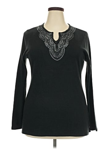 Basic Editions Long Sleeve Top (view 1)