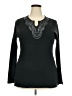 Basic Editions 100% Acrylic Black Long Sleeve Top Size XXL - photo 1