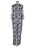 Vince Camuto 100% Polyester Print Blue Jumpsuit Size M - photo 2
