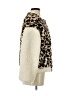 Miracle 100% Polyester Animal Print Ivory Faux Fur Jacket Size S - photo 4