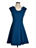 Nicole Miller Solid Blue Cocktail Dress Size 4 - photo 1