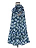 Unbranded 100% Polyester Paisley Blue Casual Dress Size S - photo 5