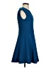 Nicole Miller Solid Blue Cocktail Dress Size 4 - photo 4