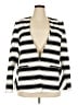 Lane Bryant Stripes Ivory Blazer Size 22 - photo 1