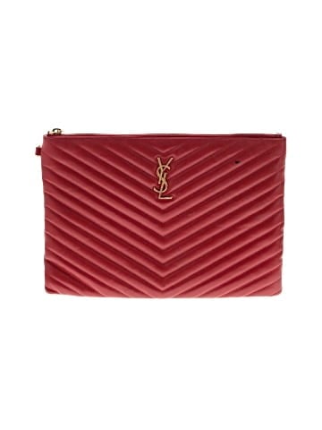 Saint Laurent Leather Clutch (view 1)
