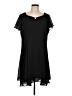 Onyx Nite 100% Polyester Solid Black Casual Dress Size L (estimated) - photo 1