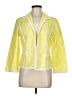 Chico's Print Yellow Blazer Size Med (1) - photo 1