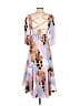 Hutch 100% Polyester Print Pink Casual Dress Size XXS - photo 2