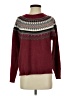Weatherproof Chevron-herringbone Burgundy Pullover Sweater Size S - photo 1
