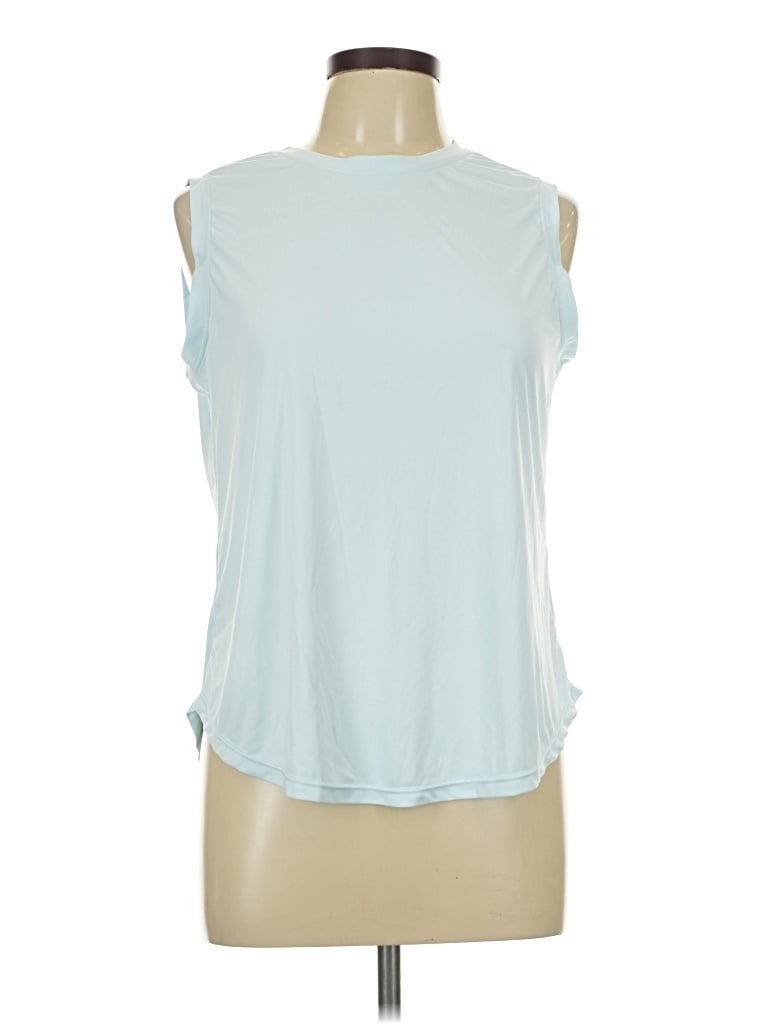 Pre-owned Assorted Brands Sleeveless T-shirt In Blue