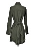 Evereve 100% Lyocell Green Trenchcoat Size S - photo 2
