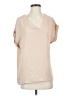NINEXIS 100% Polyester Tan Short Sleeve Blouse Size S - photo 1