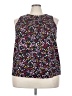 14th & Union 100% Polyester Black Sleeveless Blouse Size 3X - photo 1