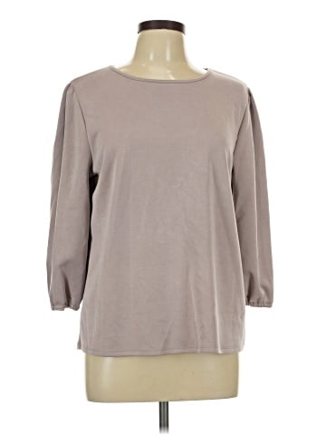Green Envelope 3/4 Sleeve Top (view 1)