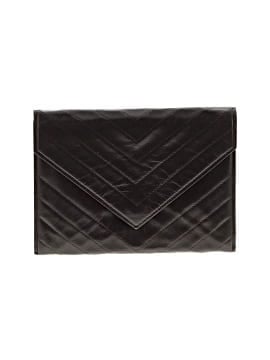 Yves Saint Laurent Vintage Leather Quilted Envelope Clutch (view 1)