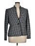 Jones Studio 100% Polyester Houndstooth Gray Blazer Size 16 - photo 1