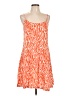 MSBASIC 100% Rayon Animal Print Orange Casual Dress Size L - photo 1