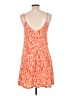 MSBASIC 100% Rayon Animal Print Orange Casual Dress Size L - photo 2