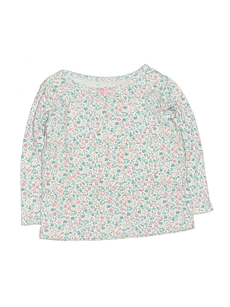 Pre-owned Carter's Babies' Long Sleeve T-shirt In Ivory