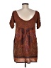 Some Odd Rubies Paisley Brown Casual Dress Size M (estimated) - photo 2