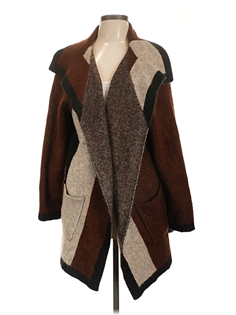 Pre-owned Max Studio Cardigan Sweater In Brown