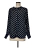 J.Crew 100% Polyester Polka Dots Black Long Sleeve Blouse Size M - photo 1