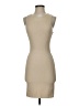 Debut Solid Tan Cocktail Dress Size S - photo 1