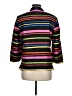 Silkland 100% Silk Stripes Black Silk Blazer Size 8 - photo 2