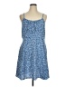 Shein 100% Polyester Print Blue Casual Dress Size XL - photo 1