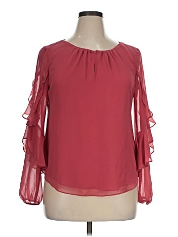 White House Black Market Long Sleeve Blouse (view 1)