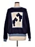 Flat White Graphic Blue Pullover Sweater Size 1X - photo 1
